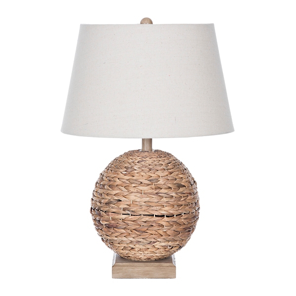 wicker bedside lamp