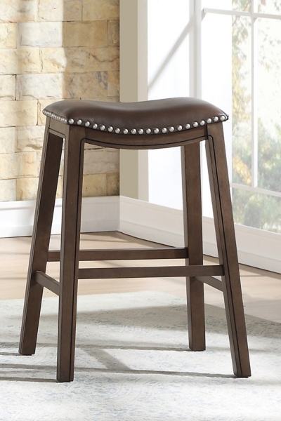 Leather saddle counter height stools hot sale