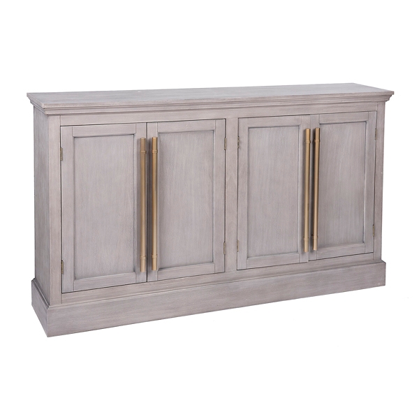 Gray 4Closed Doors with Bronze Handles Kirklands Home