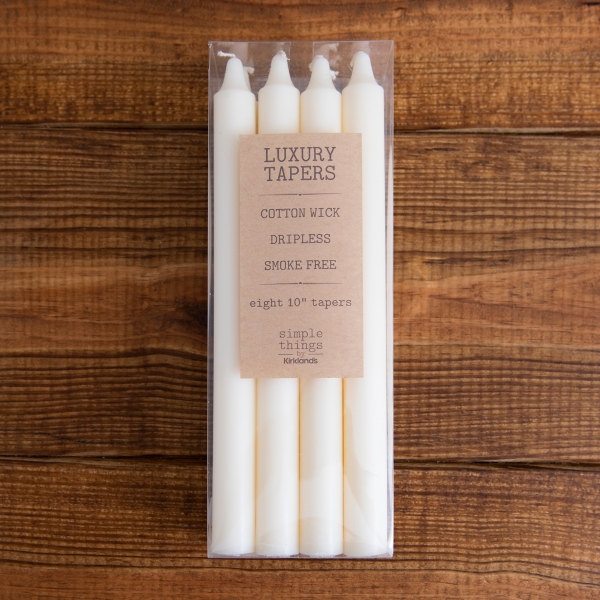 Ivory Dripless Taper Candles, Set of 8 Kirklands Home