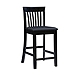 Black Jayden Craftsman Counter Stool