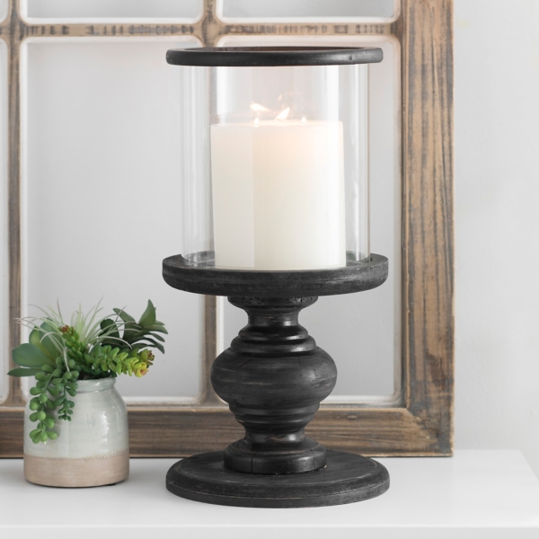 pedestal hurricane candle holder