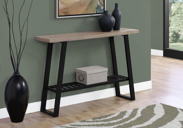 black leg console table