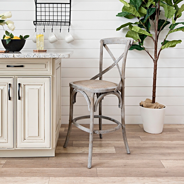 Gray best sale wood stools