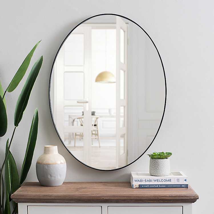 color black 78 x 58 cm Mirror decorative WIRED 