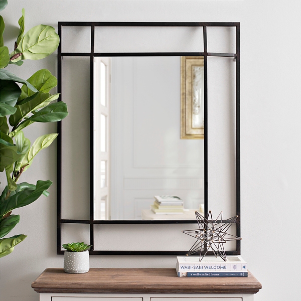 framed wall mirror