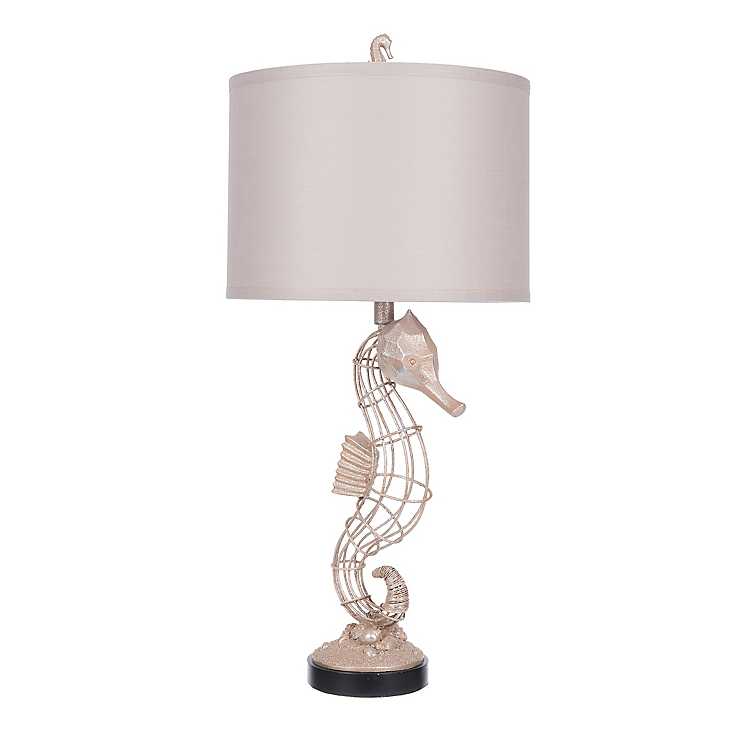 Wire Seahorse Table Lamp Kirklands, Silver Seahorse Table Lamp