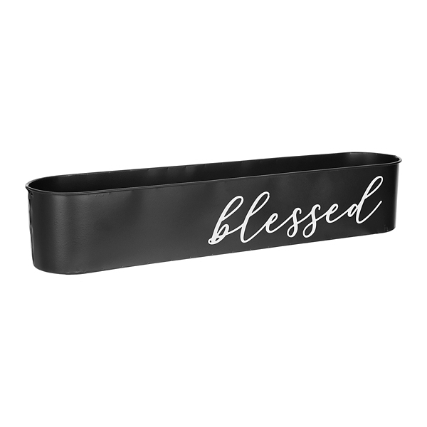 Black Metal Blessed Container | Kirklands Home