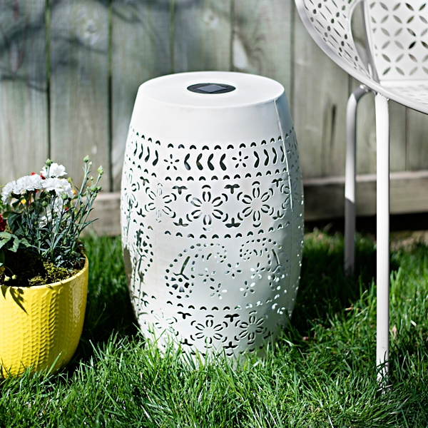 Metal discount outdoor stool