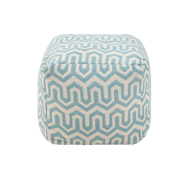 Soaring Print Pouf Kirklands Home