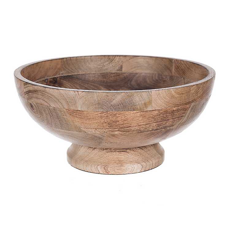 Round Wood Decorative Bowl Kirklands, Decorative Wooden Bowl