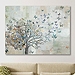 Blue Butterfly Tree Giclee Canvas Print, 40x30 in.