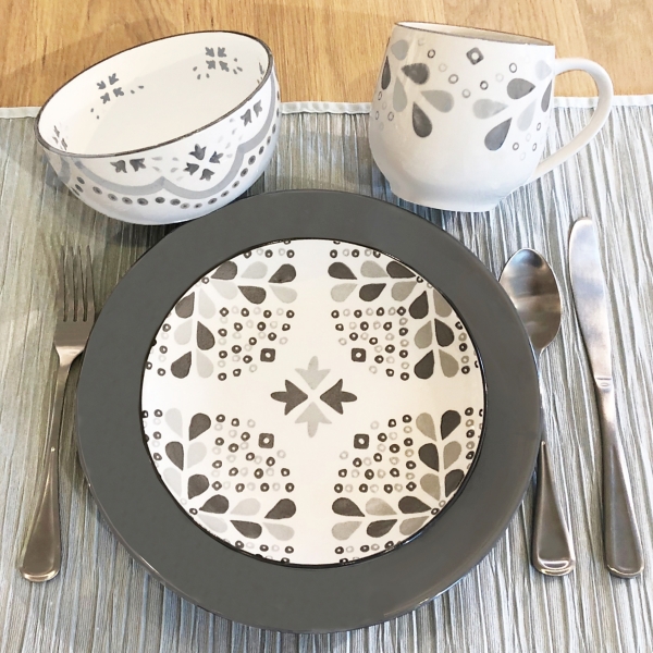 Gray Voyage 16-pc. Dinnerware Set | Kirklands Home
