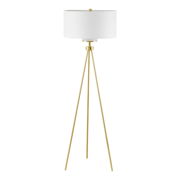black and gold tripod floor lamp
