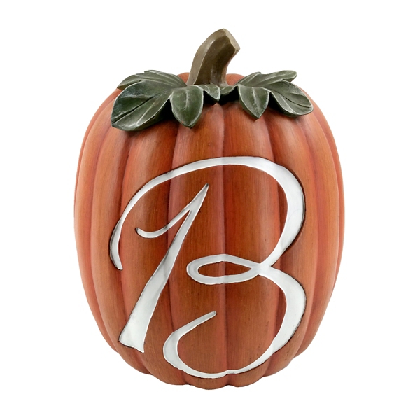 Monogram B Pumpkin Statue 13 In Kirklands Home 2390