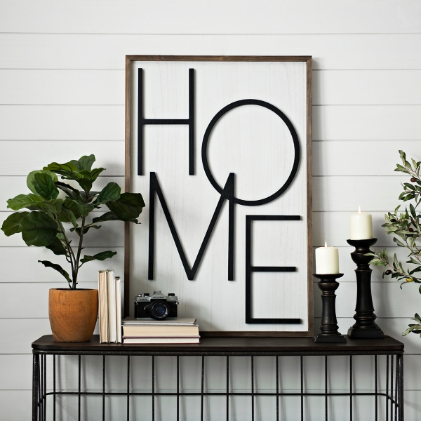 Popped Letter Home Plaque | Kirklands Home