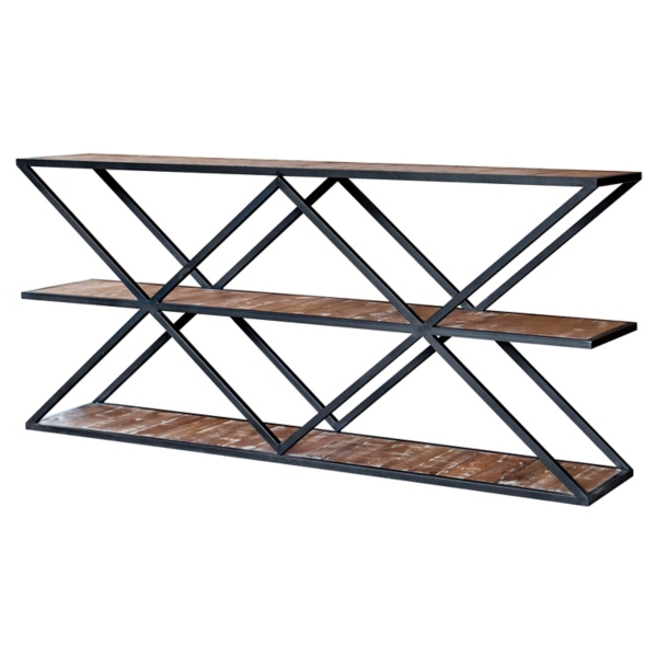 Industrial Samson Metal X-Frame Console Table | Kirklands Home