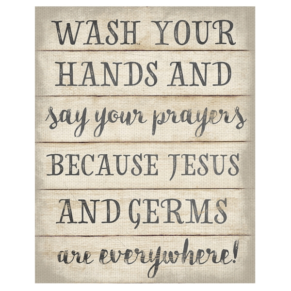 Jesus and Germs Canvas Art Print | Kirklands Home