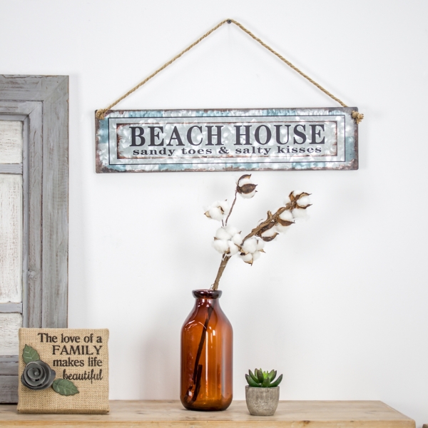 Metal Beach House Sign Kirklands Home