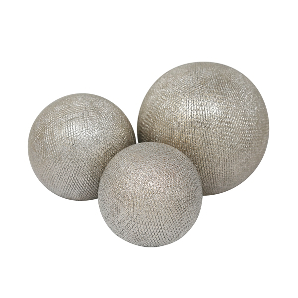 Champagne Ceramic Orbs Set Of 3 Kirklands