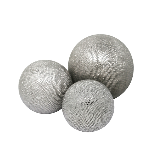 Silver Ceramic Orbs Set Of 3 Kirklands