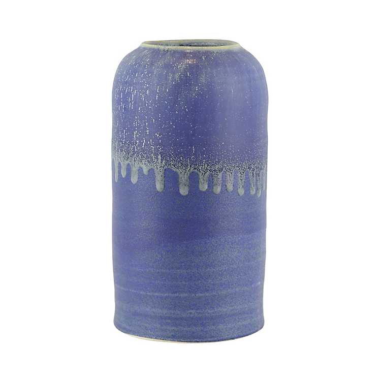 Purple Drip Design Vases