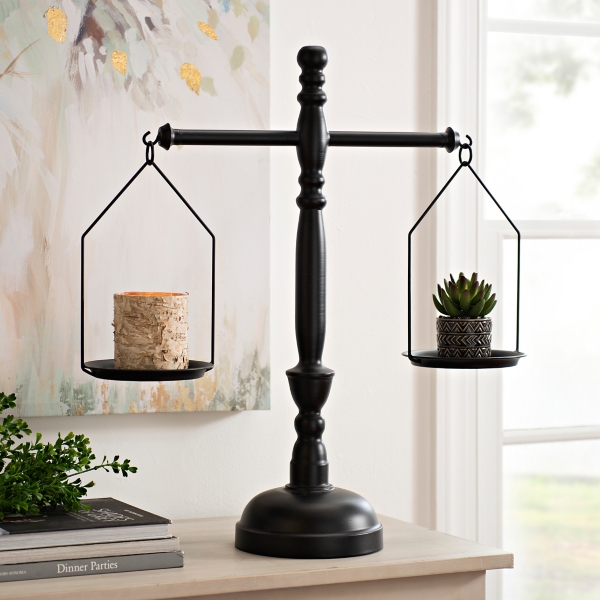 Decorative Farmhouse Scale Candleholder – Possibilities Home Market