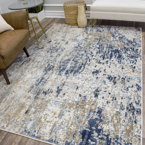 Gold Foil High Low Auden Area Rug 5x7 Kirklands