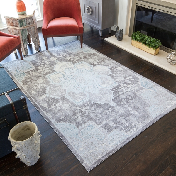 Gray Wash Mercer Area Rug, 5x7 Kirklands Home