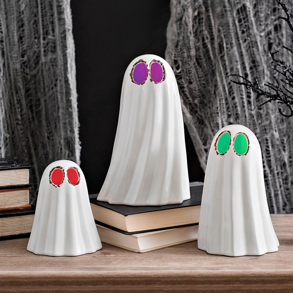 Light Up Ceramic Ghosts, Set of 3 Kirklands Home