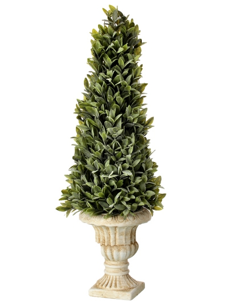 Flocked Sage Cone in Urn Arrangement, 24 in. | Kirklands Home