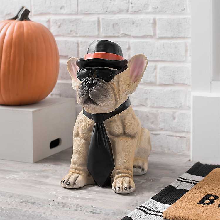 Halloween French Bulldog Statue