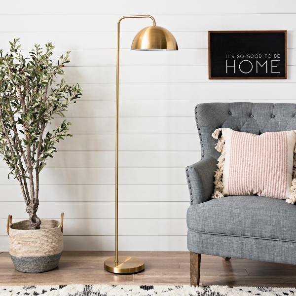 gold dome floor lamp