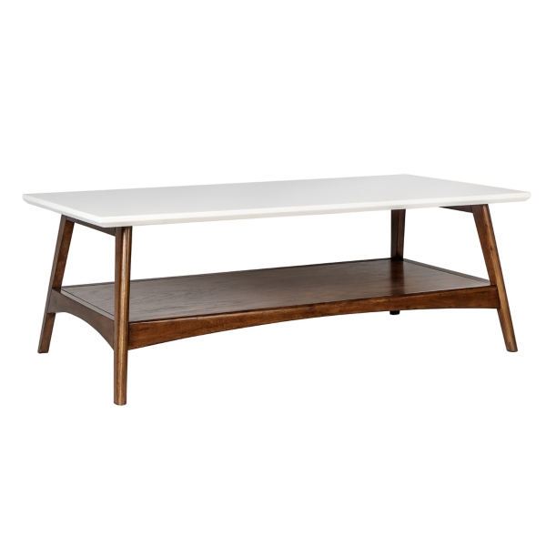 Two Tone Ava Mid Century Modern Coffee Table Kirklands