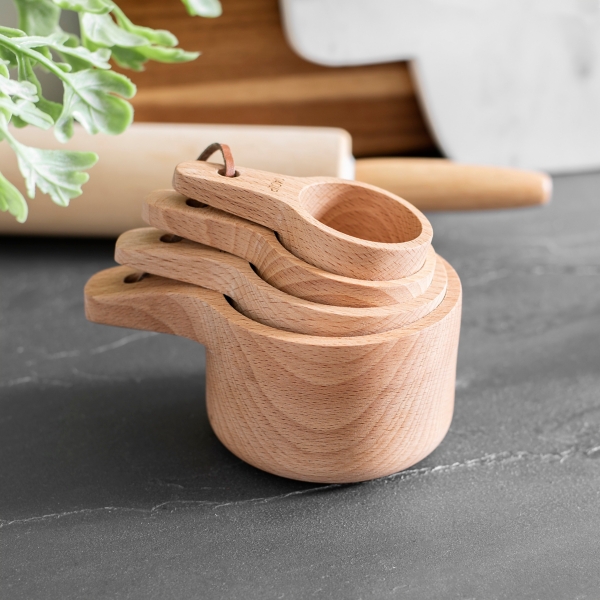 wooden nesting cups