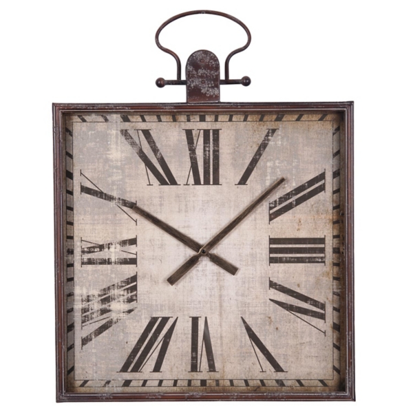Large Rustic Timepiece Wall Clock Kirklands Home