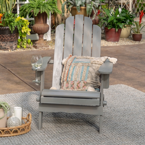 Gray Wash Wood Adirondack Chair Kirklands