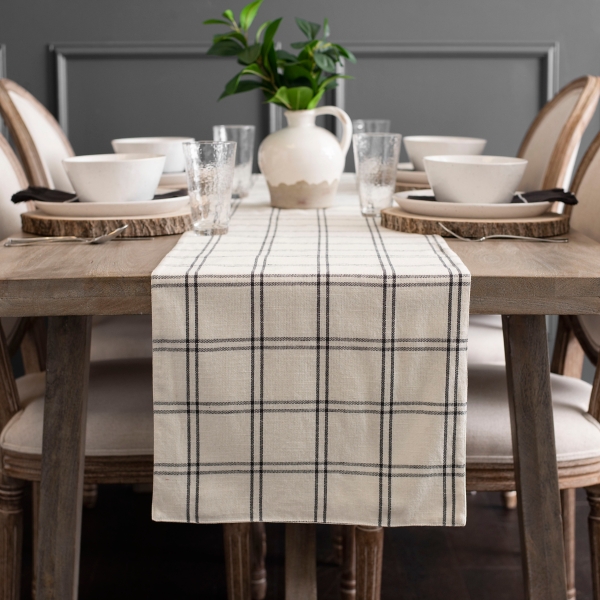 fall plaid table runner