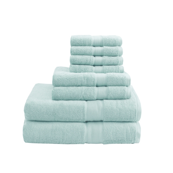 Seafoam 8-pc. Cotton Bath Towel Set | Kirklands Home