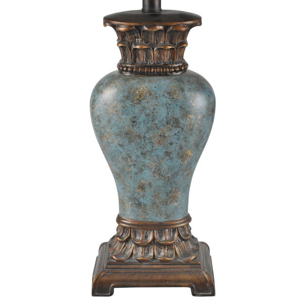 Barbados Blue Traditional Table Lamp
