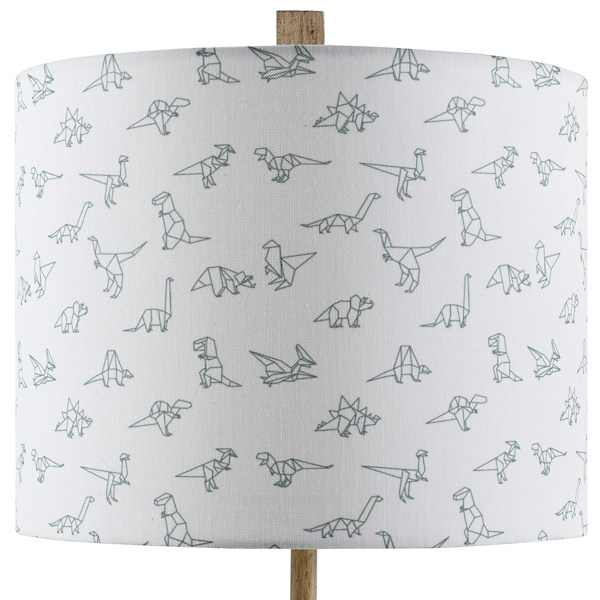 White Geo Dinosaur Table Lamp