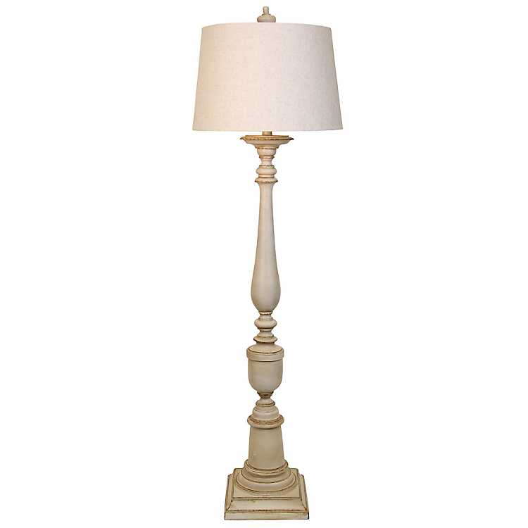 Classic Spindle Floor Lamp Kirklands Home, White Wooden Spindle Table Lamp Base
