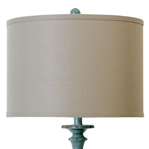 Blue Traditional Avignon Floor Lamp