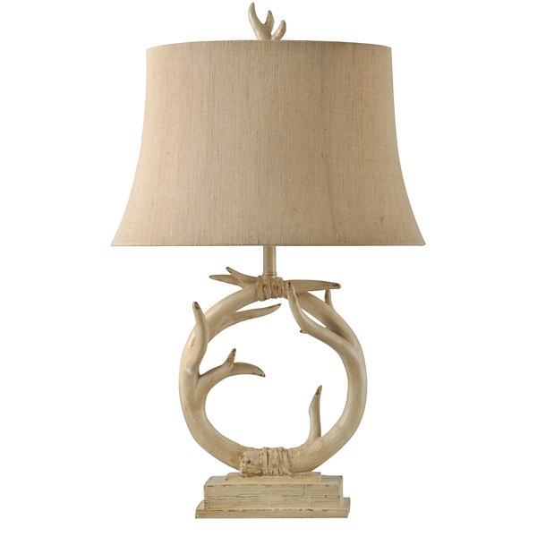 next antler table lamp