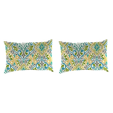 Lime green outdoor lumbar hot sale pillows