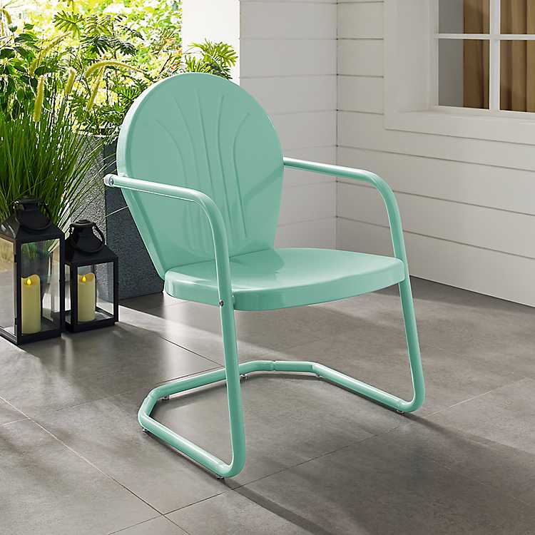 Aqua Griffin Metal Outdoor Chair, Aqua Outdoor Furniture
