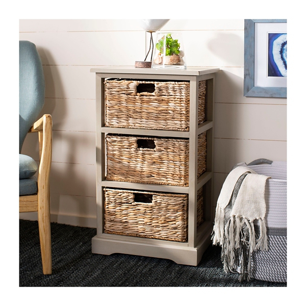 wicker basket organizer