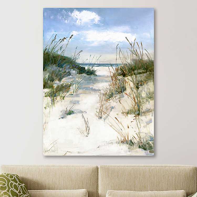 Beach House View Hawaii Giclee Canvas Picture Art 