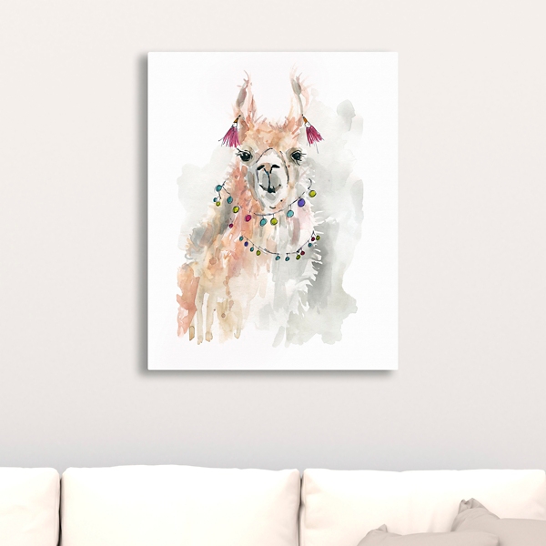 Drama Llama Canvas Art Print Kirklands