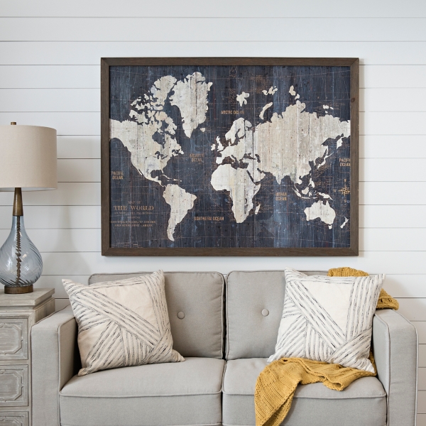 Old World Map Framed Old World Map Framed Art Print | Kirklands